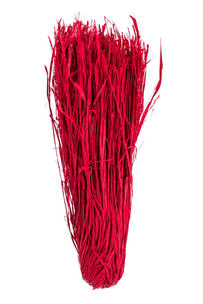 Trimmed Raffia Red 36"