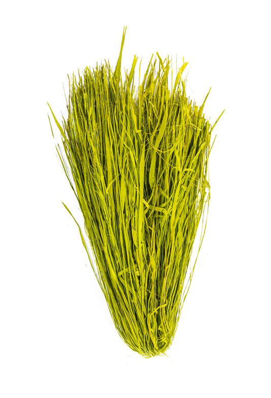 Trimmed Raffia Chartreuse 36"
