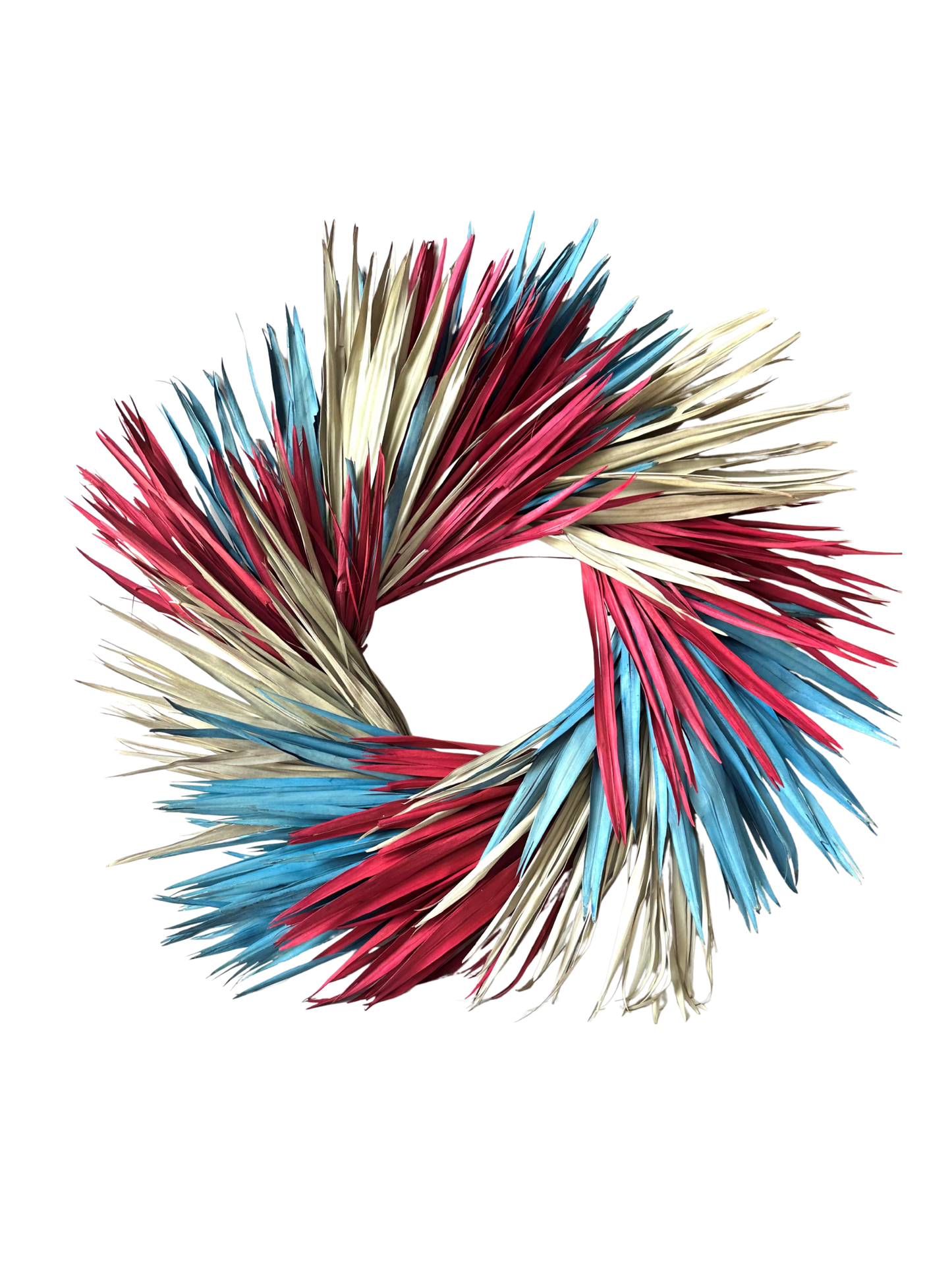Whole Palm Wreath USA 24"